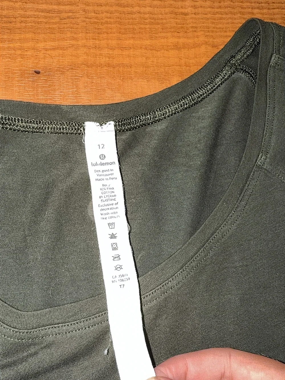 Pristine Lululemon Love Long Sleeve Top Army Green Size 12